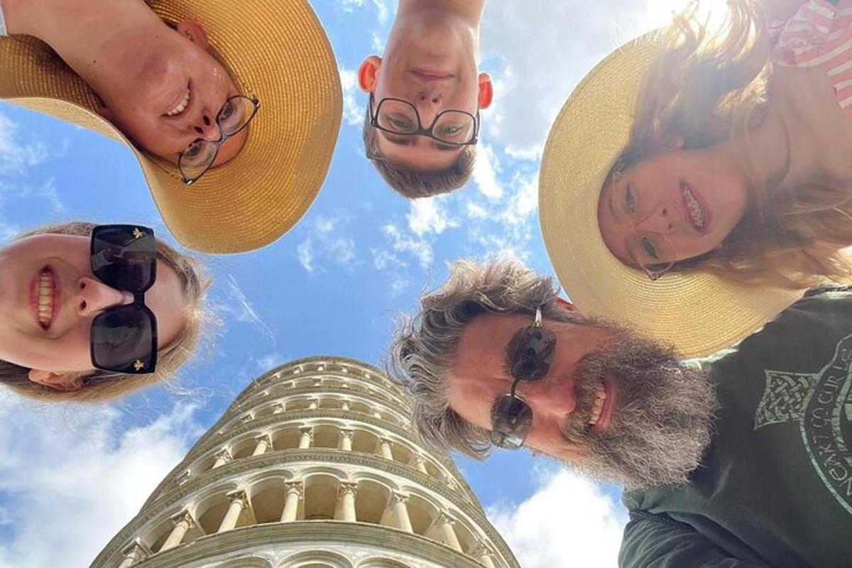 a group of people standing in front of a building