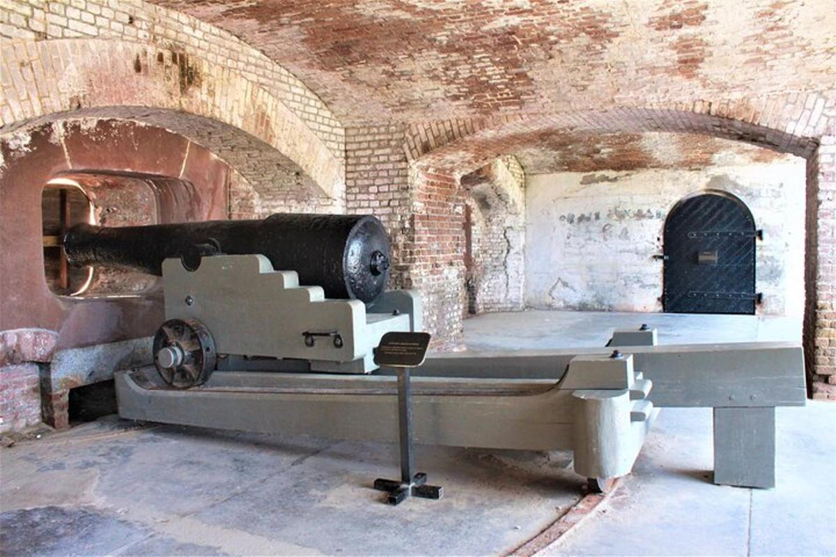 a machine in a room with a brick wall