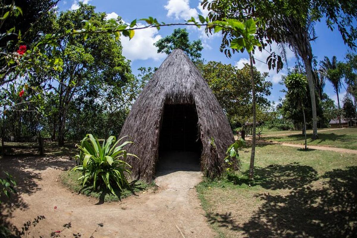 a small building in the middle of a park