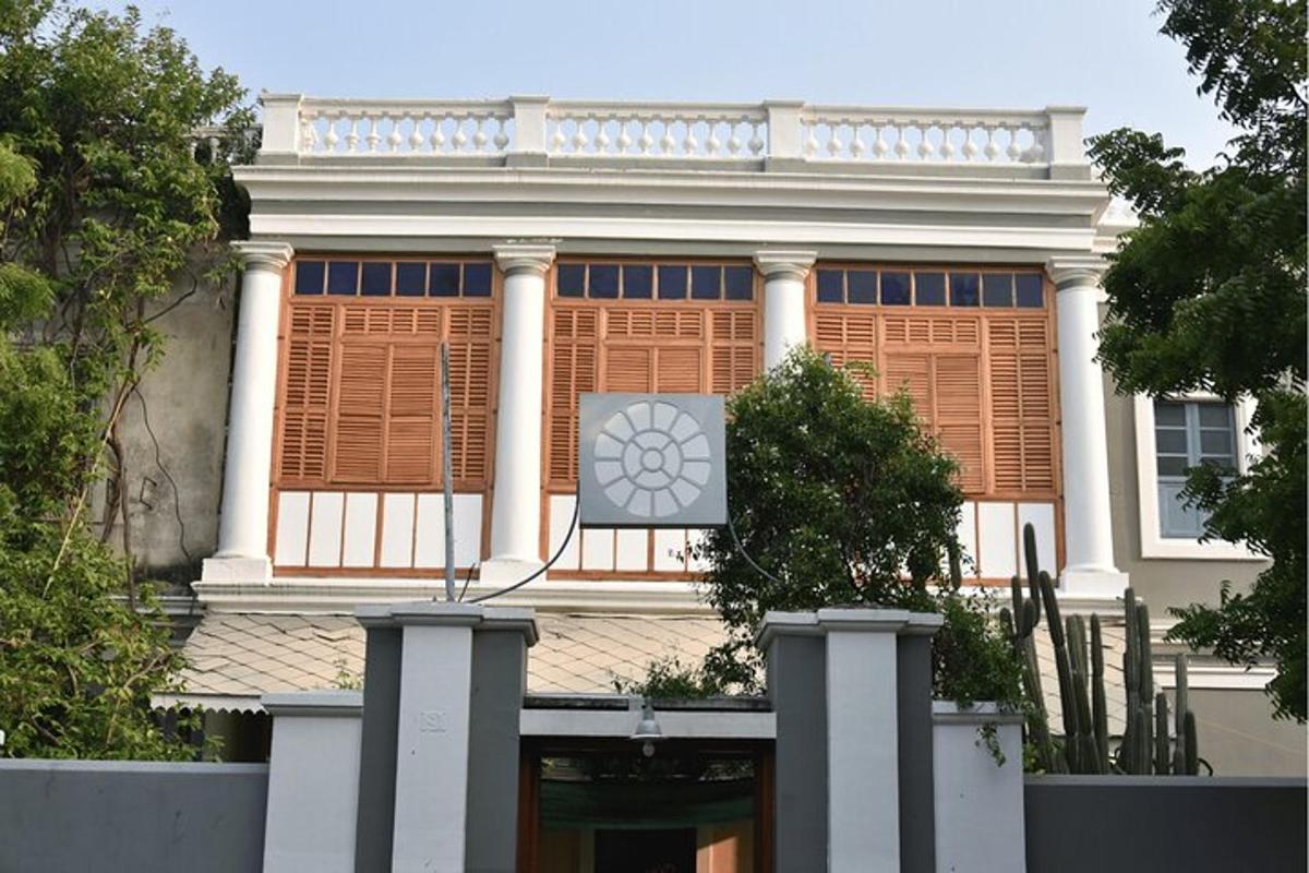 a building with a clock on the front of it