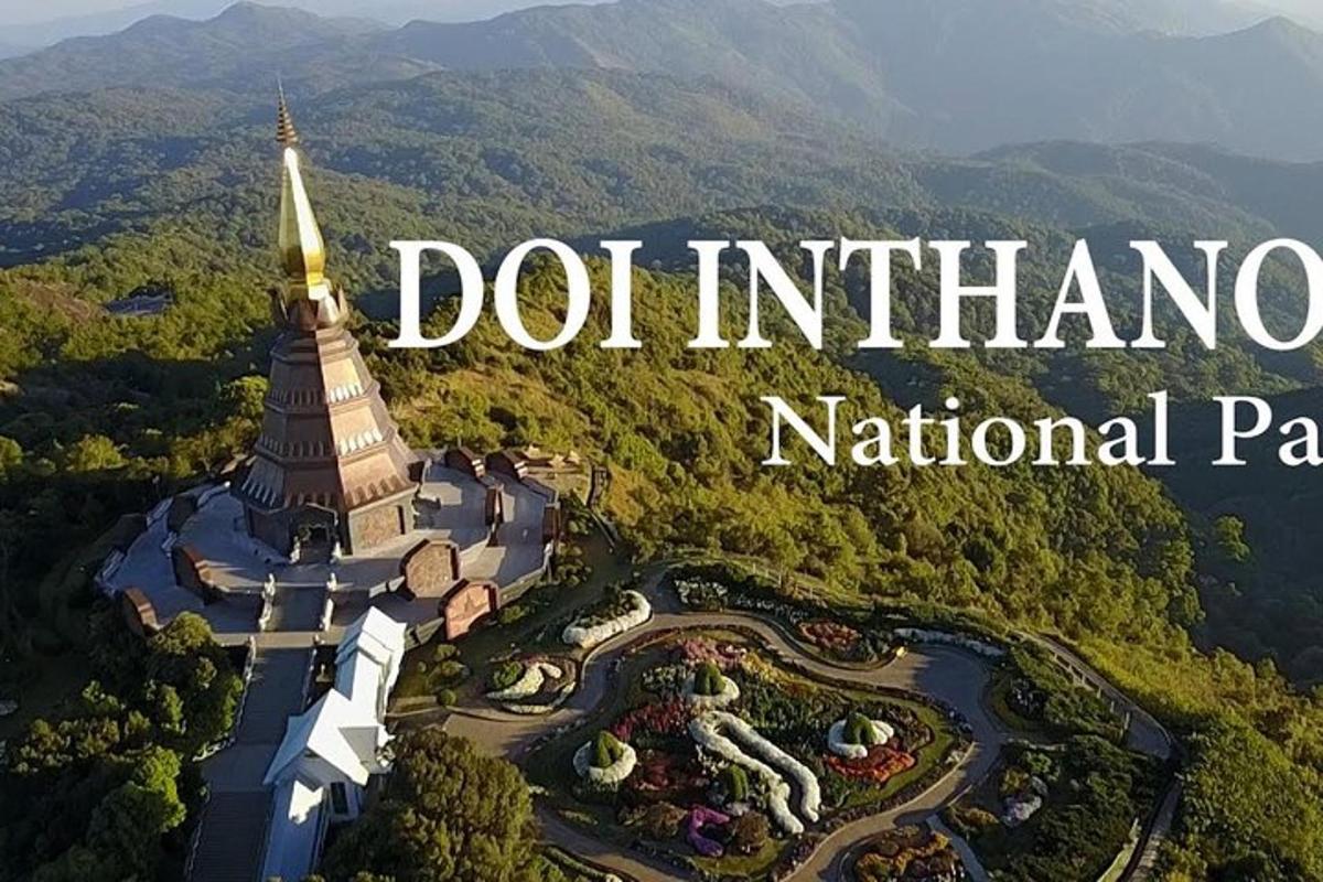 an image of a doi inthanon national park with the words dothanon