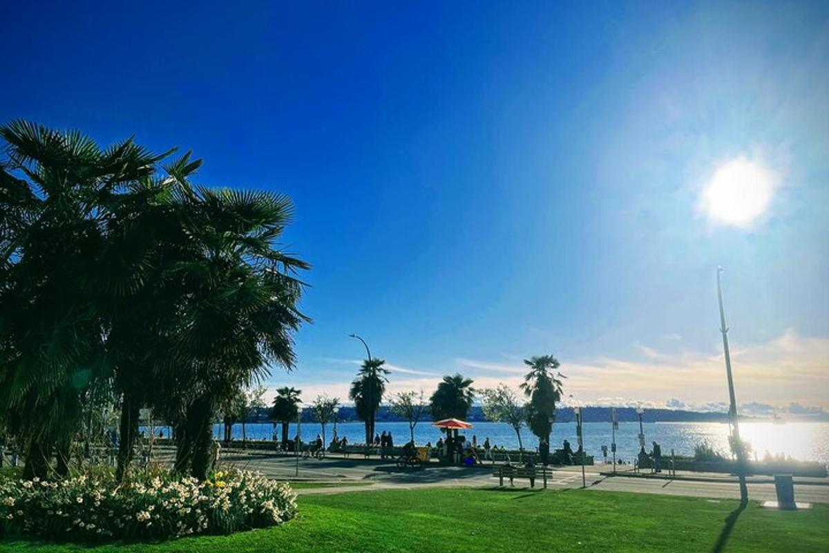 park palmipuude ja veekoguga