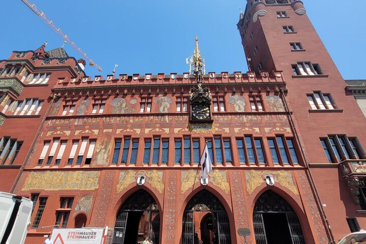 a building with a clock on the front of it