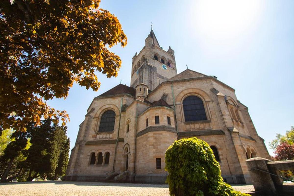 an old church with a tower on top of it