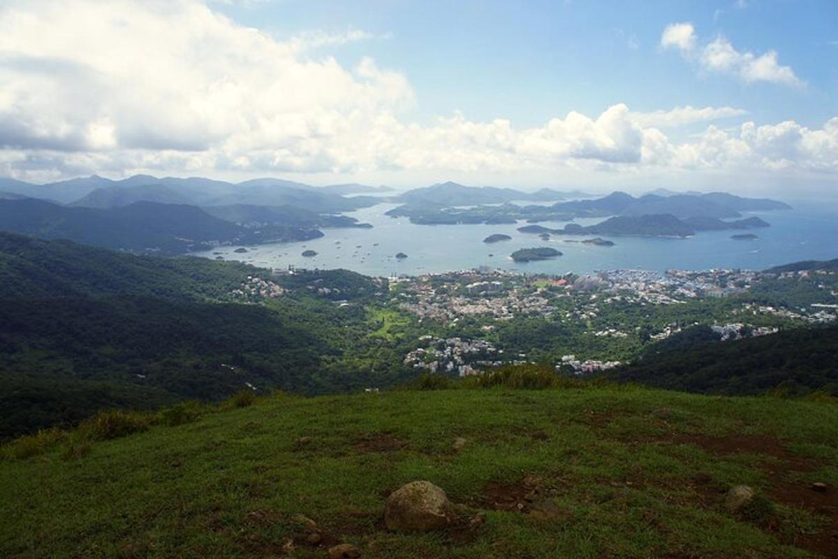 城市和水域的景色