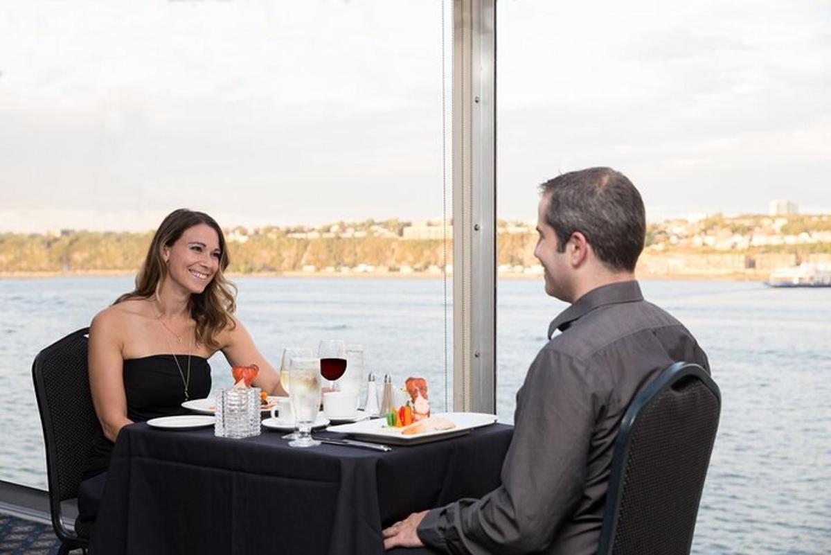 a man and a woman sitting at a table