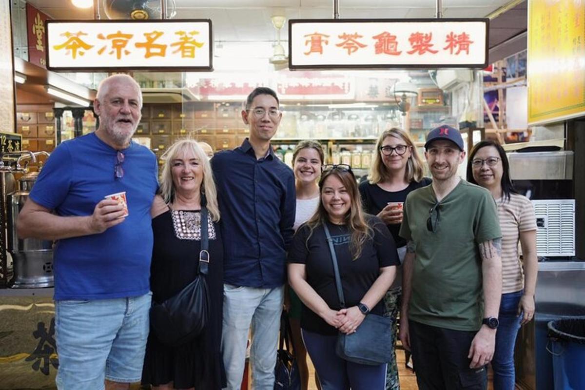 a group of people posing for a picture in a store