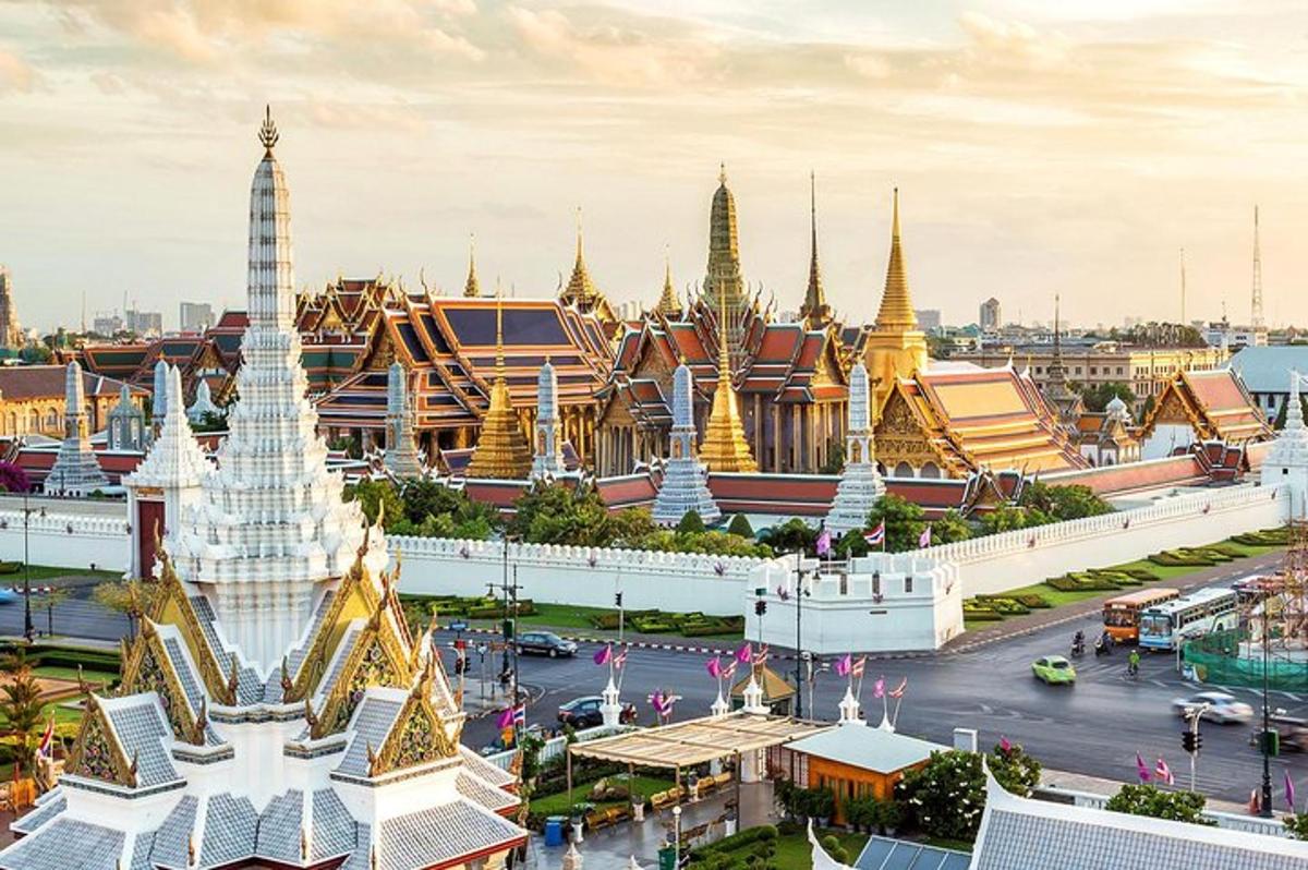 泰国大皇宫和寺庙的景色