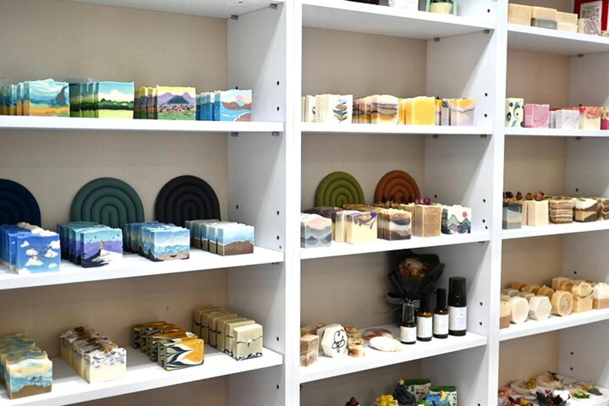 a white shelf filled with lots of different items
