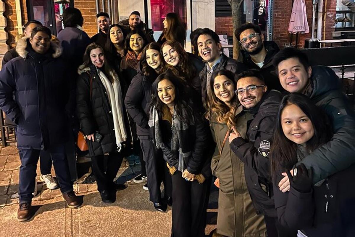 a group of people posing for a picture