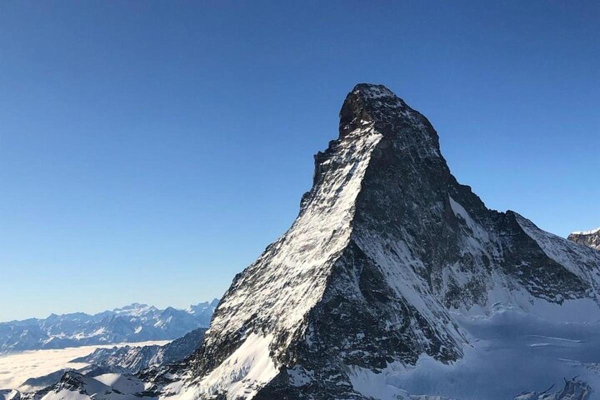 a mountain with snow on the top of it