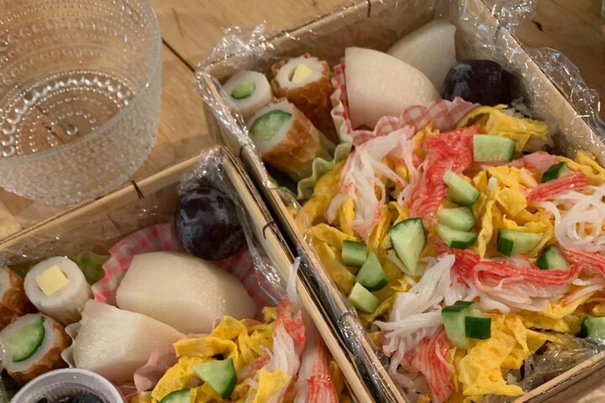 two plastic containers filled with different types of food