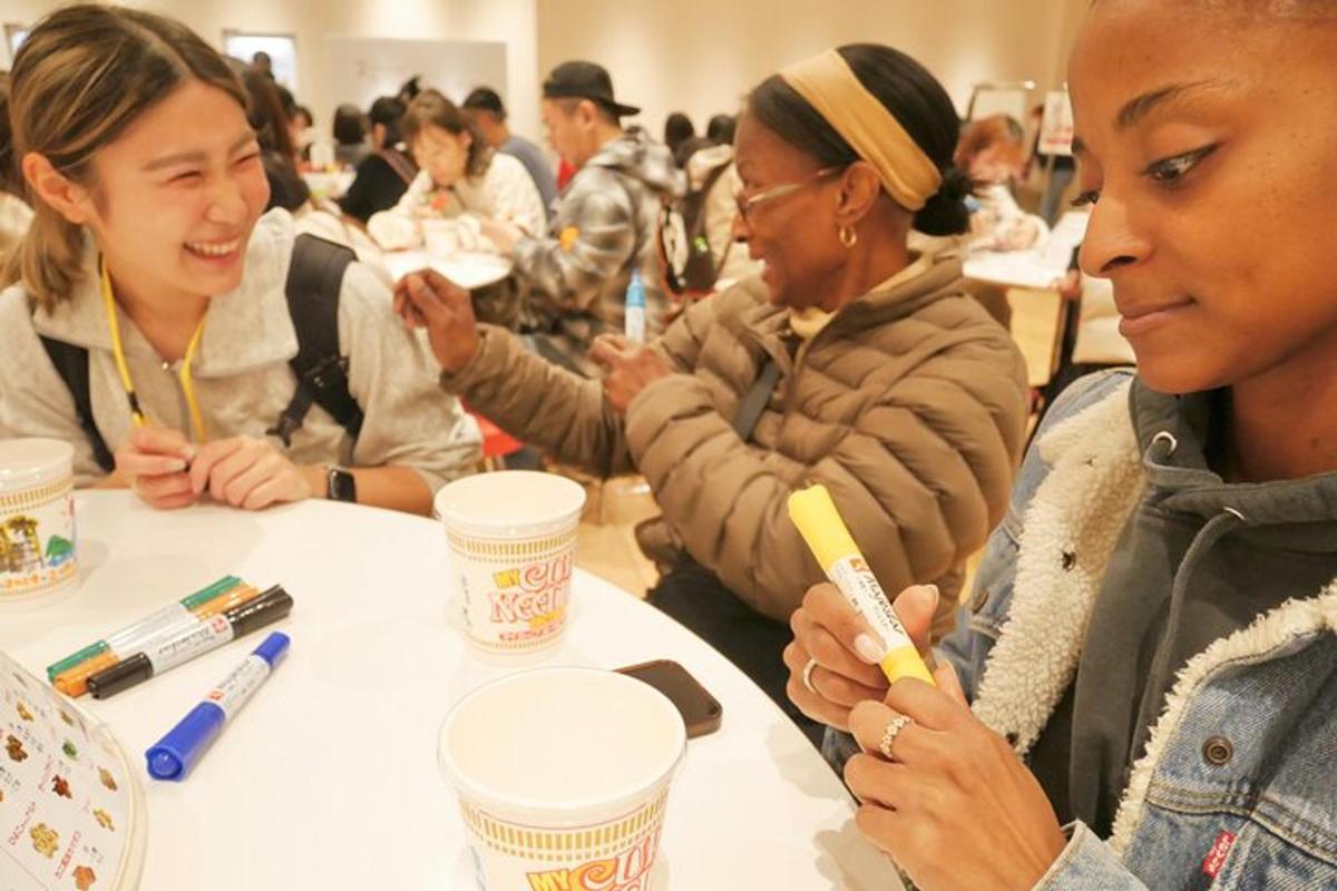a group of people sitting at a table