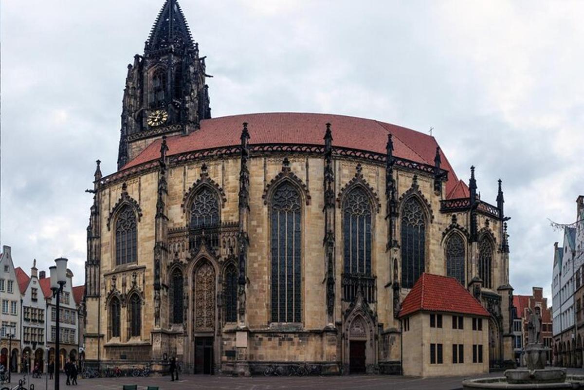 a large cathedral with a clock tower on top of it