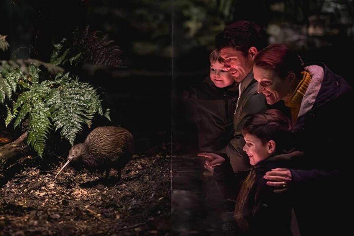 a group of people are looking at a turkey