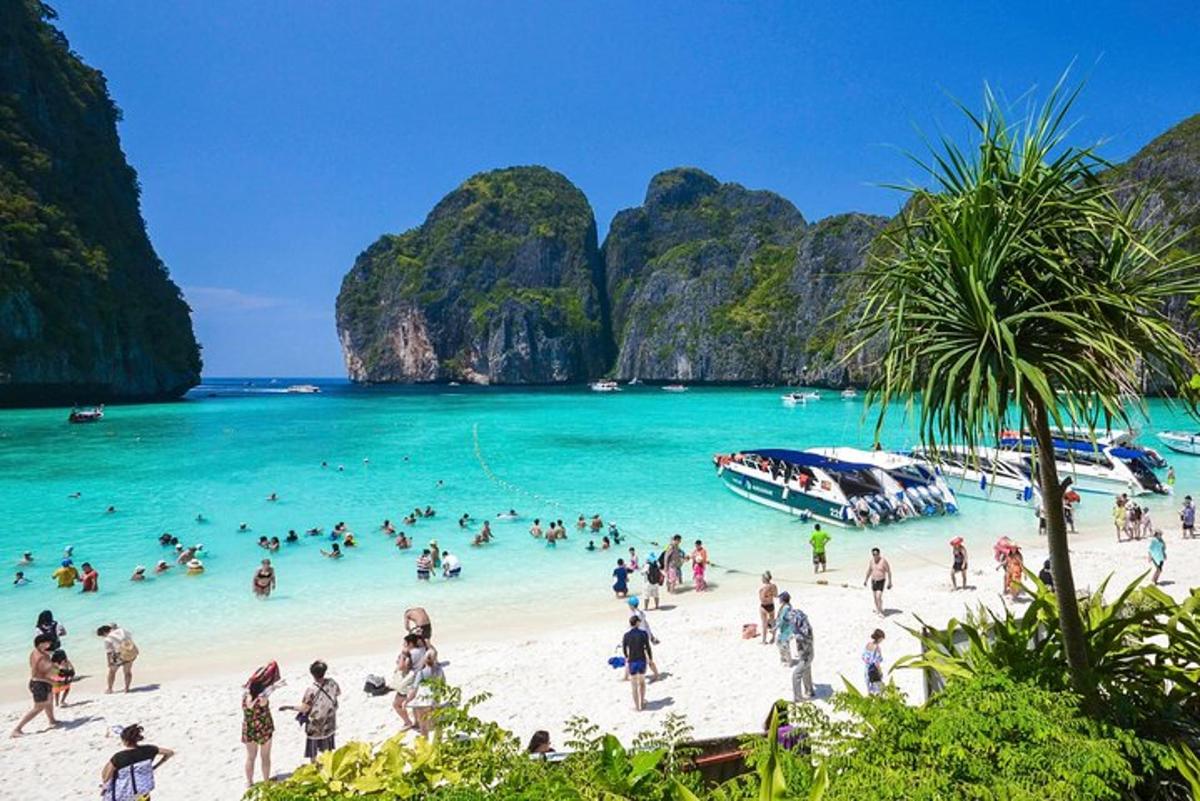 một nhóm người trên bãi biển với một chiếc thuyền