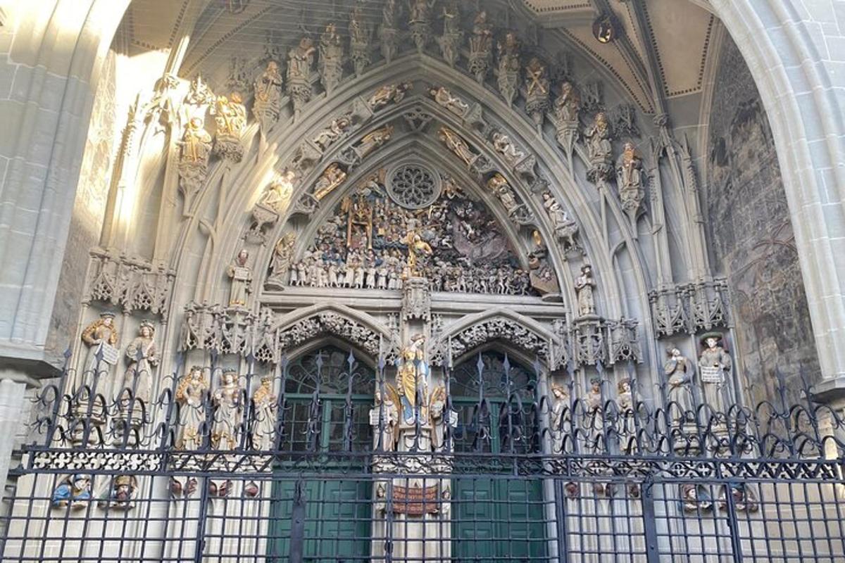 a building with a bunch of statues on it