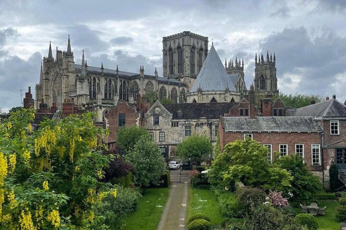 a large building with a cathedral in the background