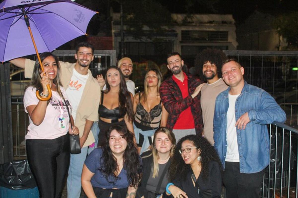 a group of people posing for a picture