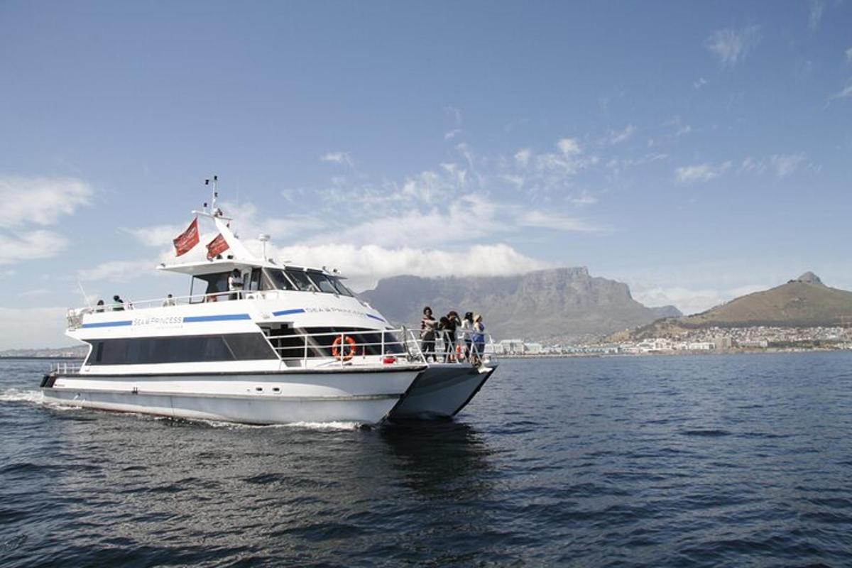 eine Gruppe von Menschen auf einem Boot im Wasser