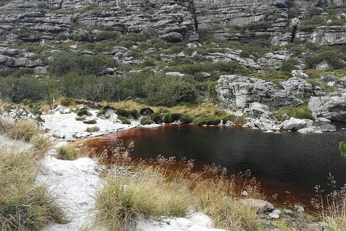 a pool of water in the middle of a mountain