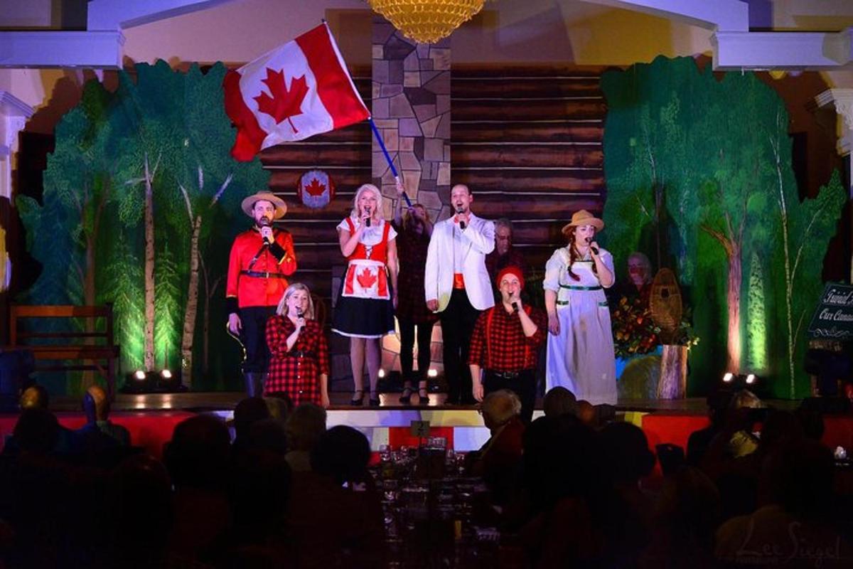 a group of people standing on a stage