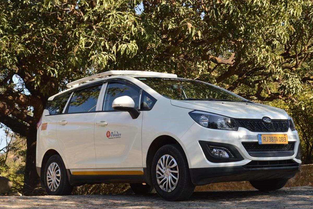 valge auto pargitud puu ette