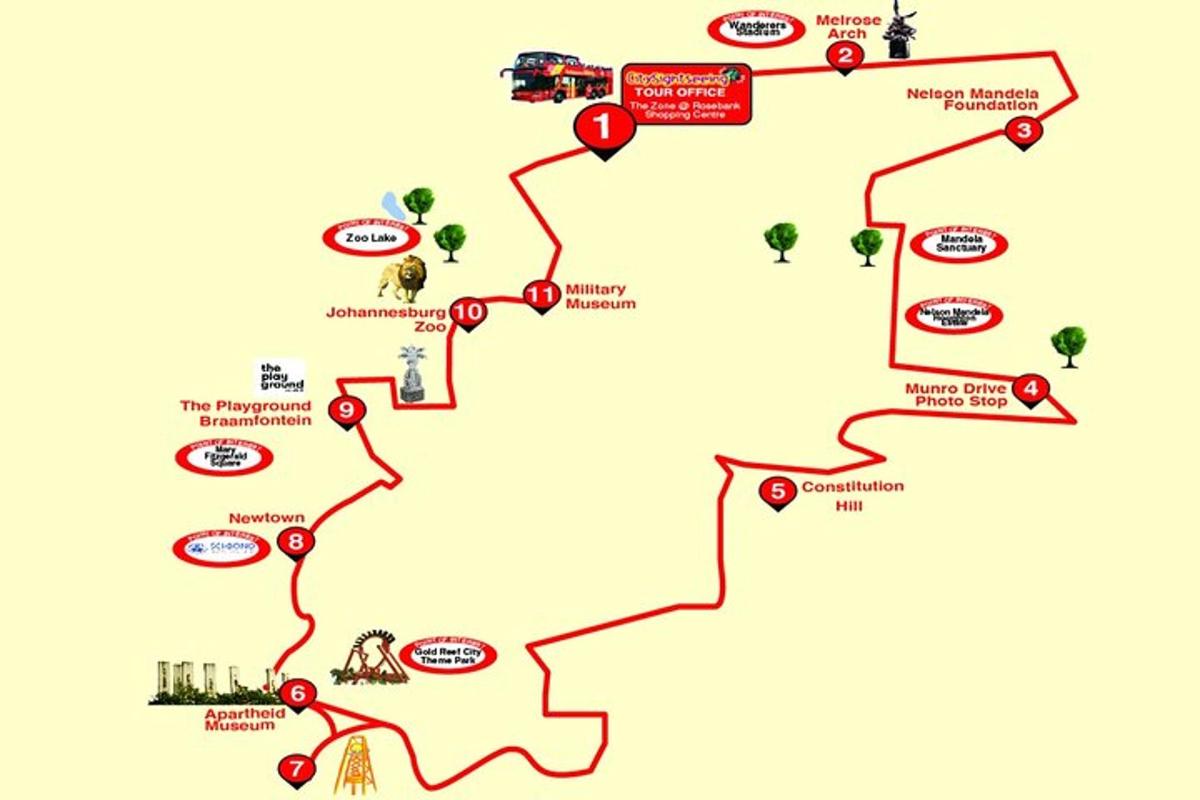 a map of the trails at the park