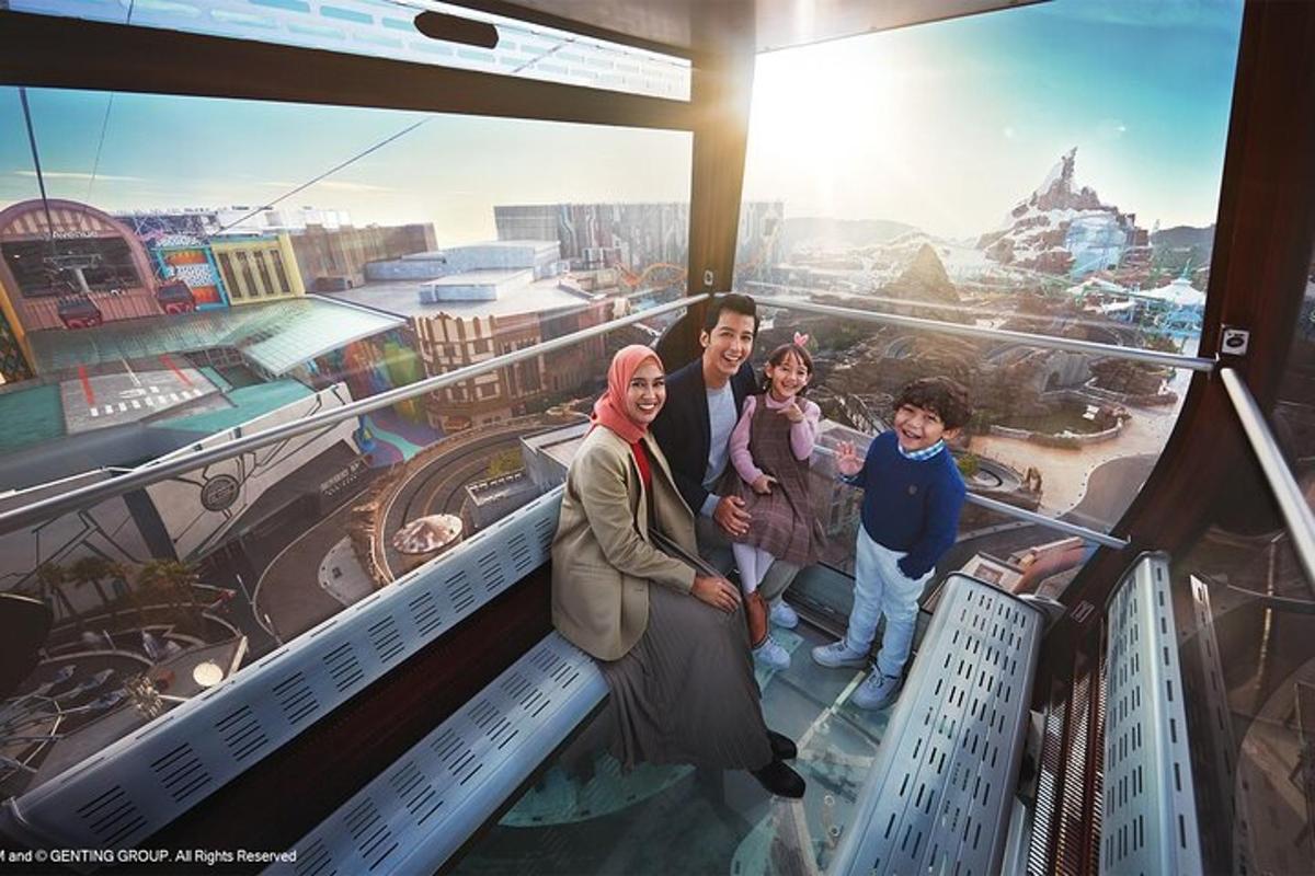 a family standing on top of a building