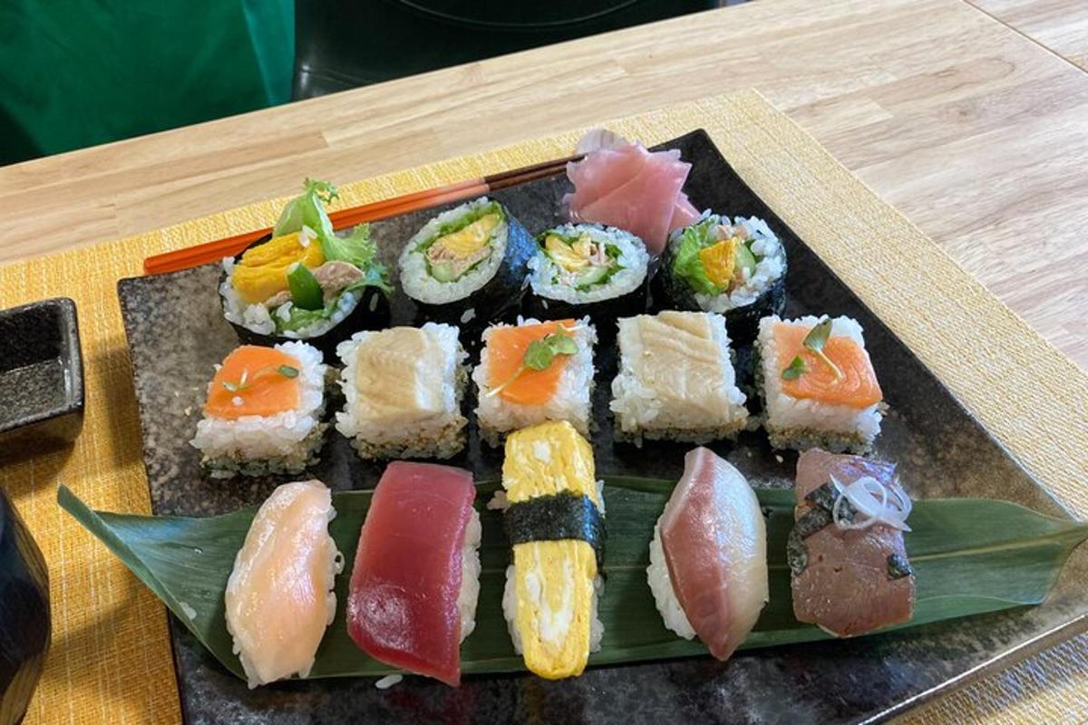 sushitaldrik puidust laua peal