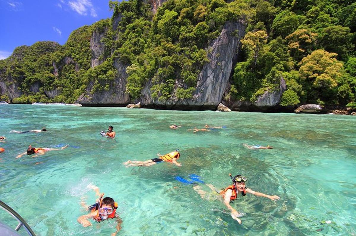sekumpulan orang yang berenang di dalam badan air