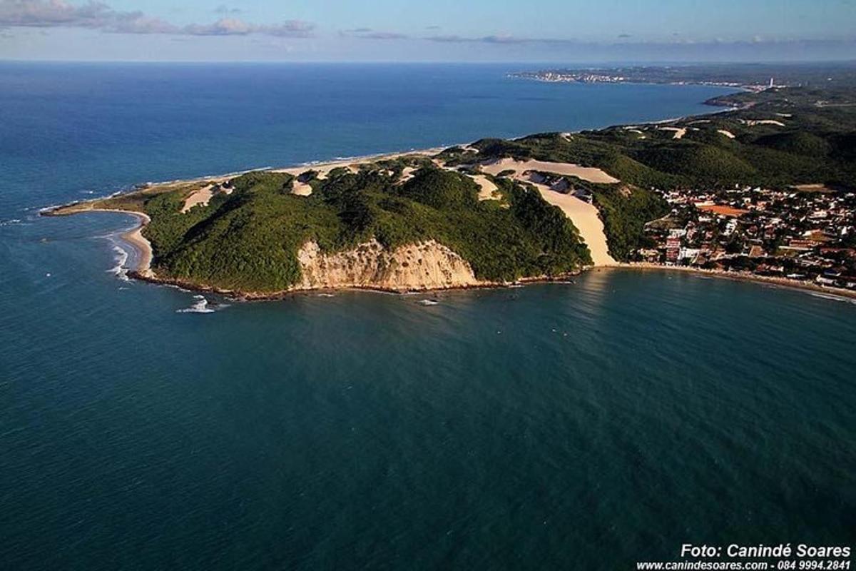 an aerial view of an island in the ocean
