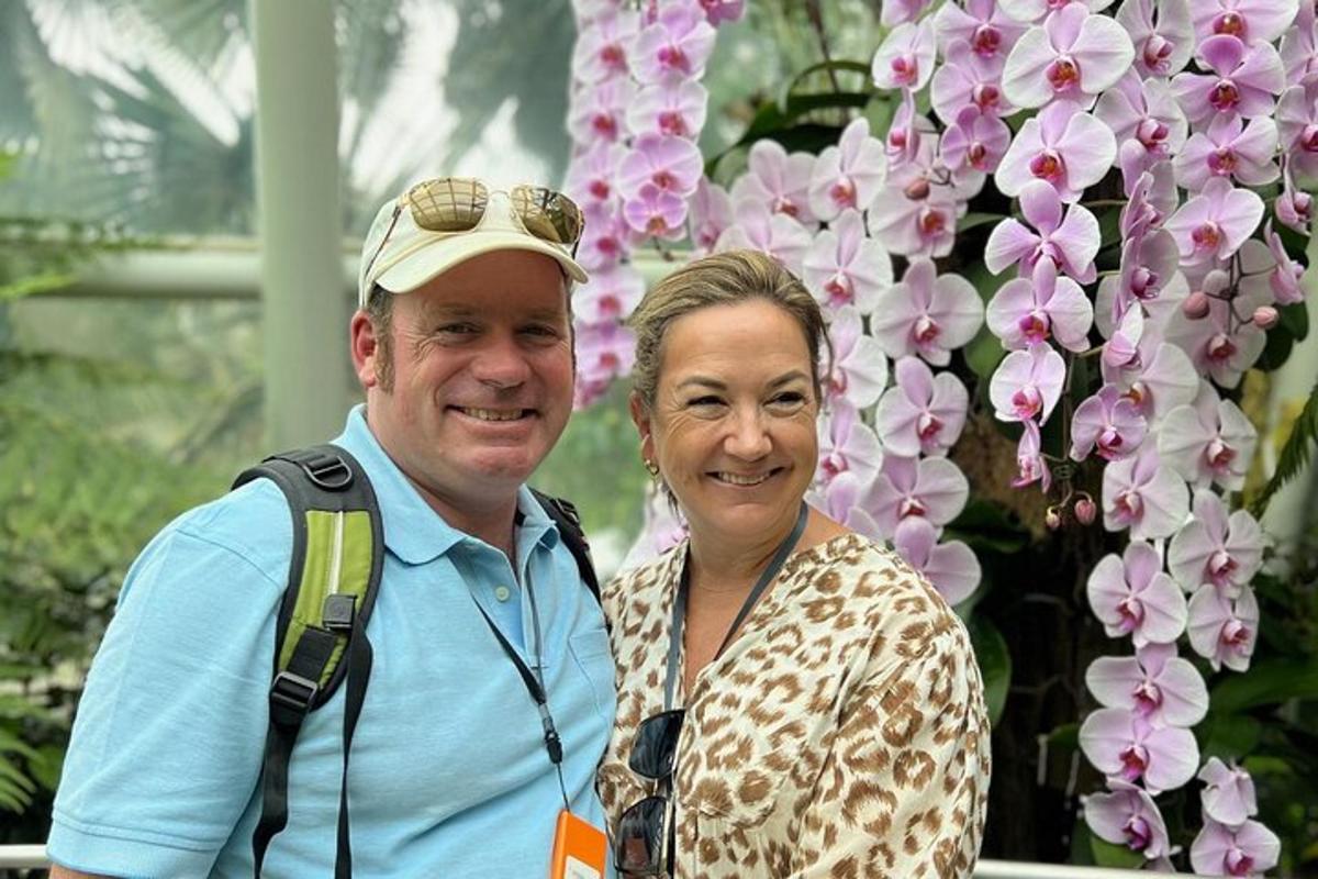 a man and a woman posing for a picture