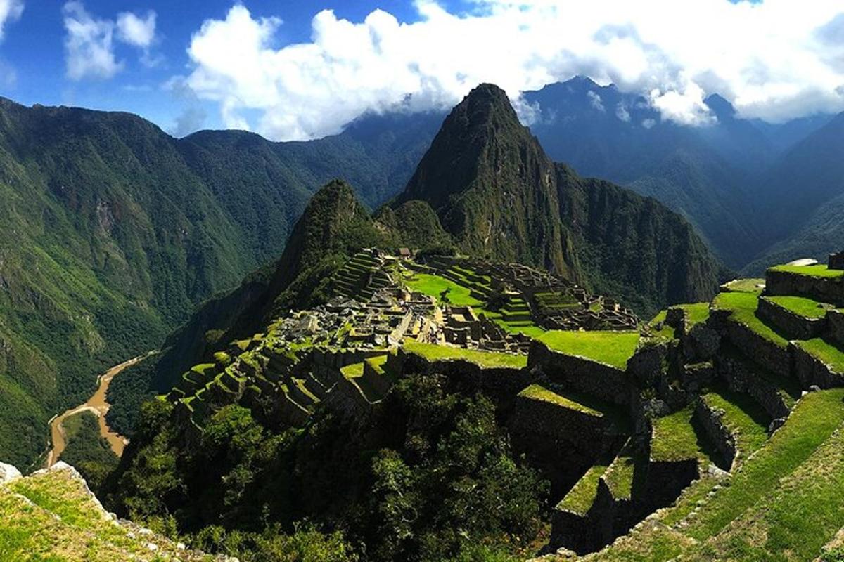 a view of a village on a mountain