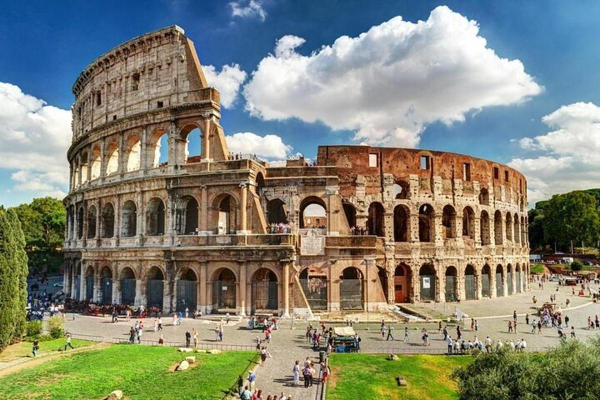 a large building with a lot of people in front of it