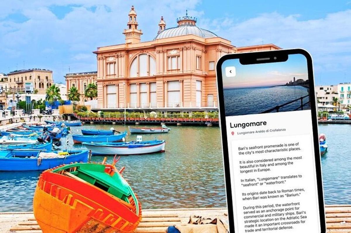 a cell phone sitting on a dock with boats in the water