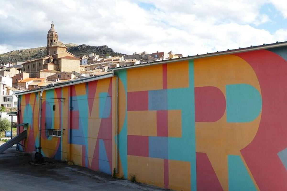 a building with a colorful mural on the side of it
