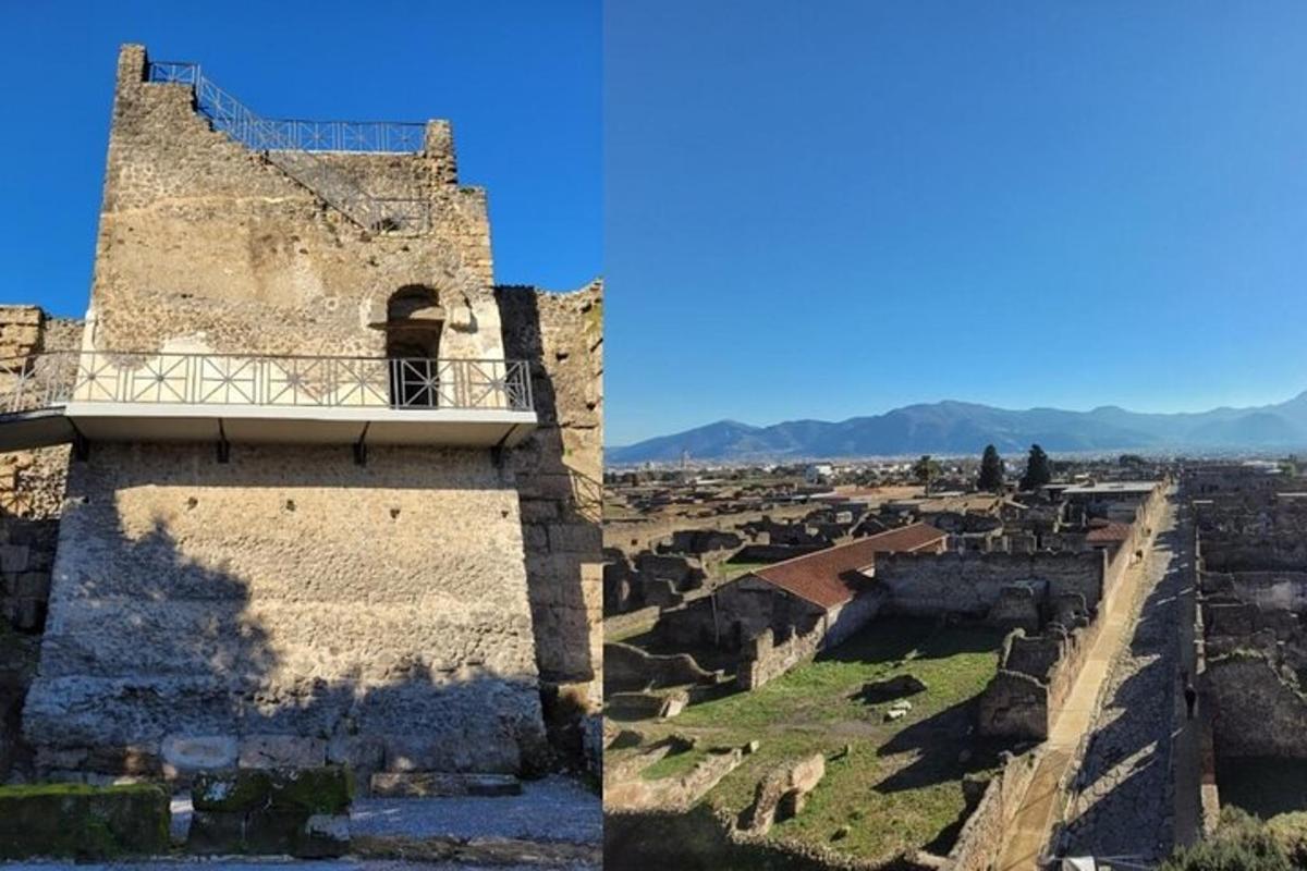 o vedere a ruinelor unui castel