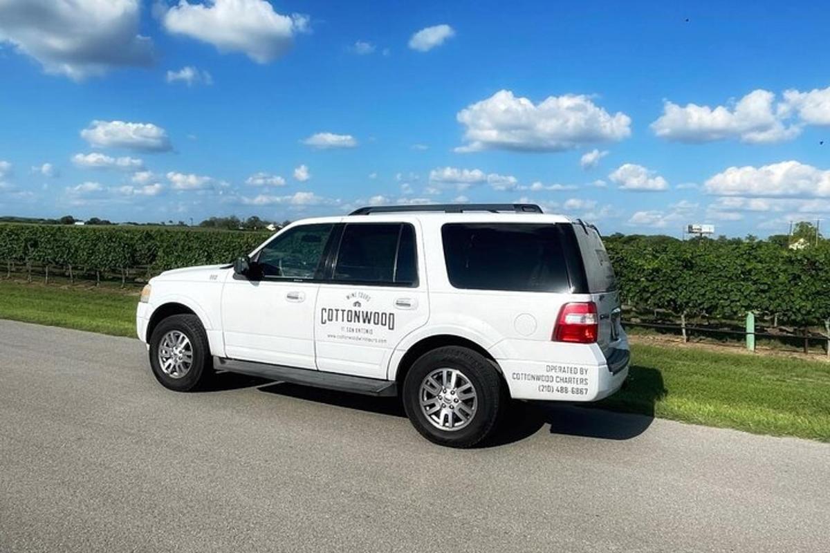 a white van parked on the side of a road