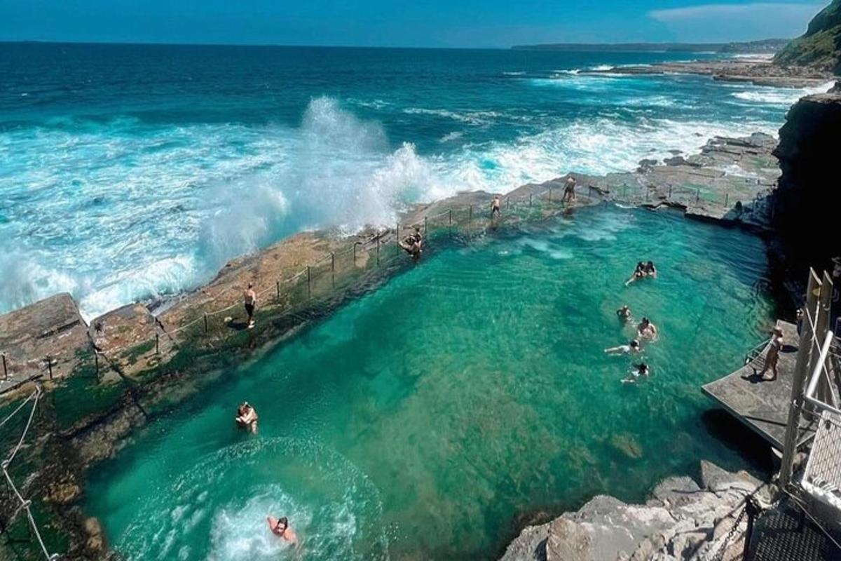 a group of people swimming in a large body of water