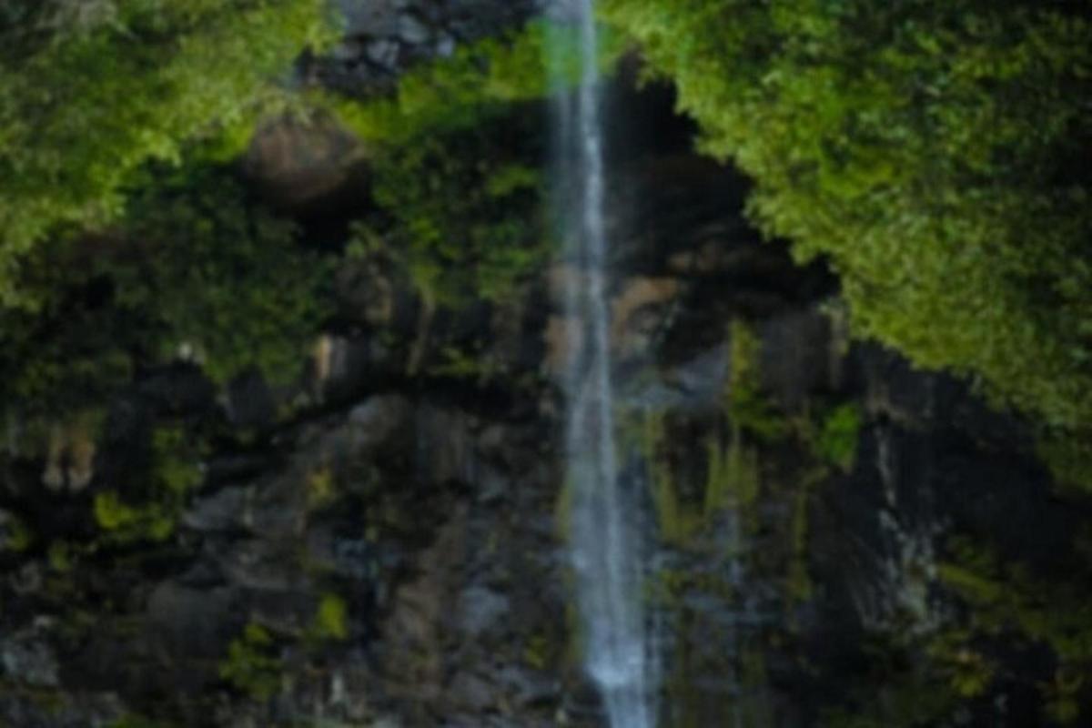 una cascata in mezzo a un fiume