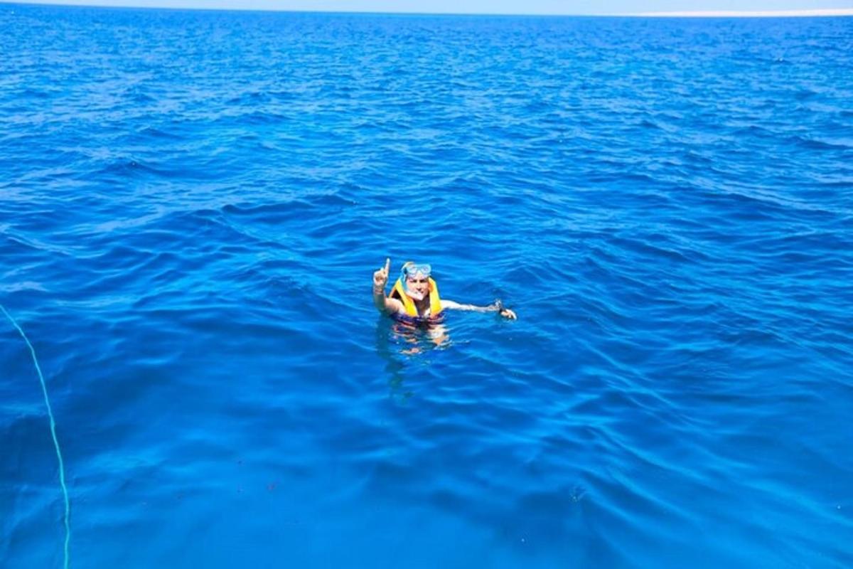 a person in the water in the ocean