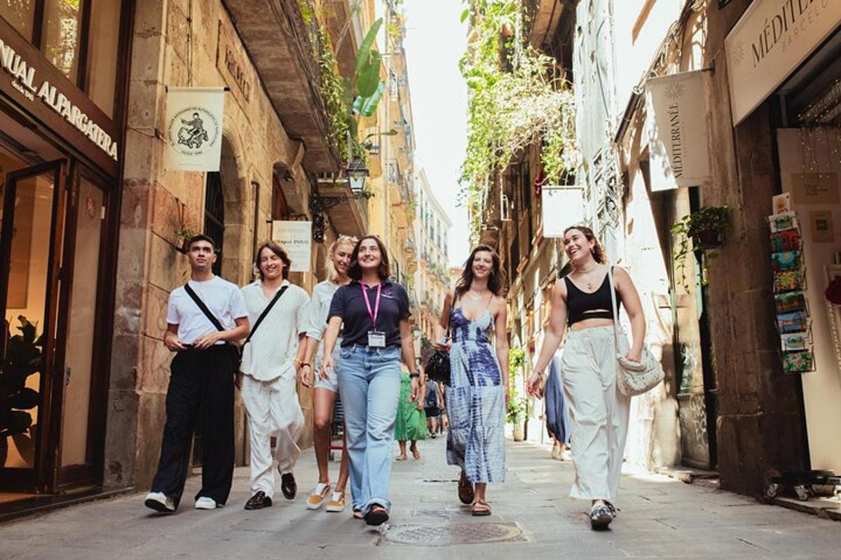 a group of women walking down a street