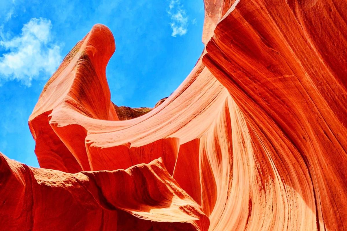 a rock formation in theelope canyon