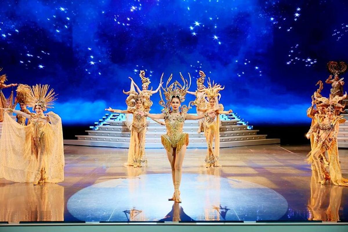 a group of dancers on the stage at a show