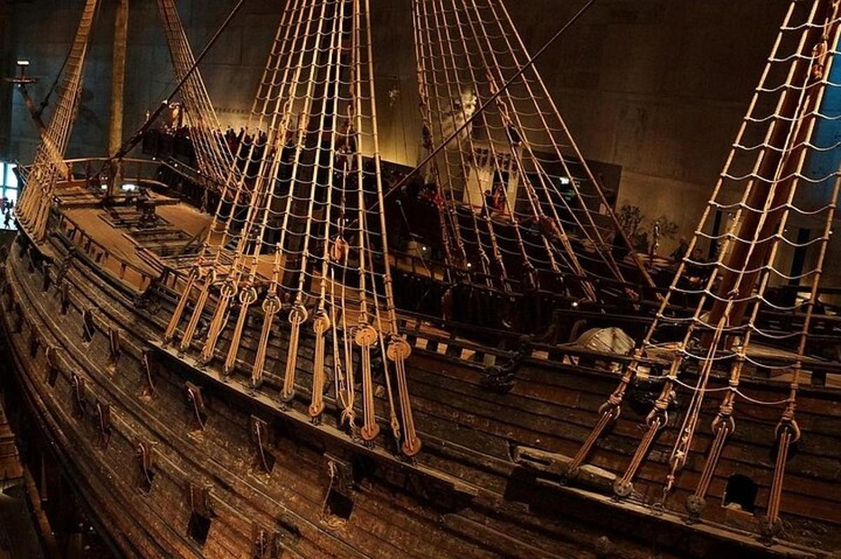 a replica of a ship in a museum