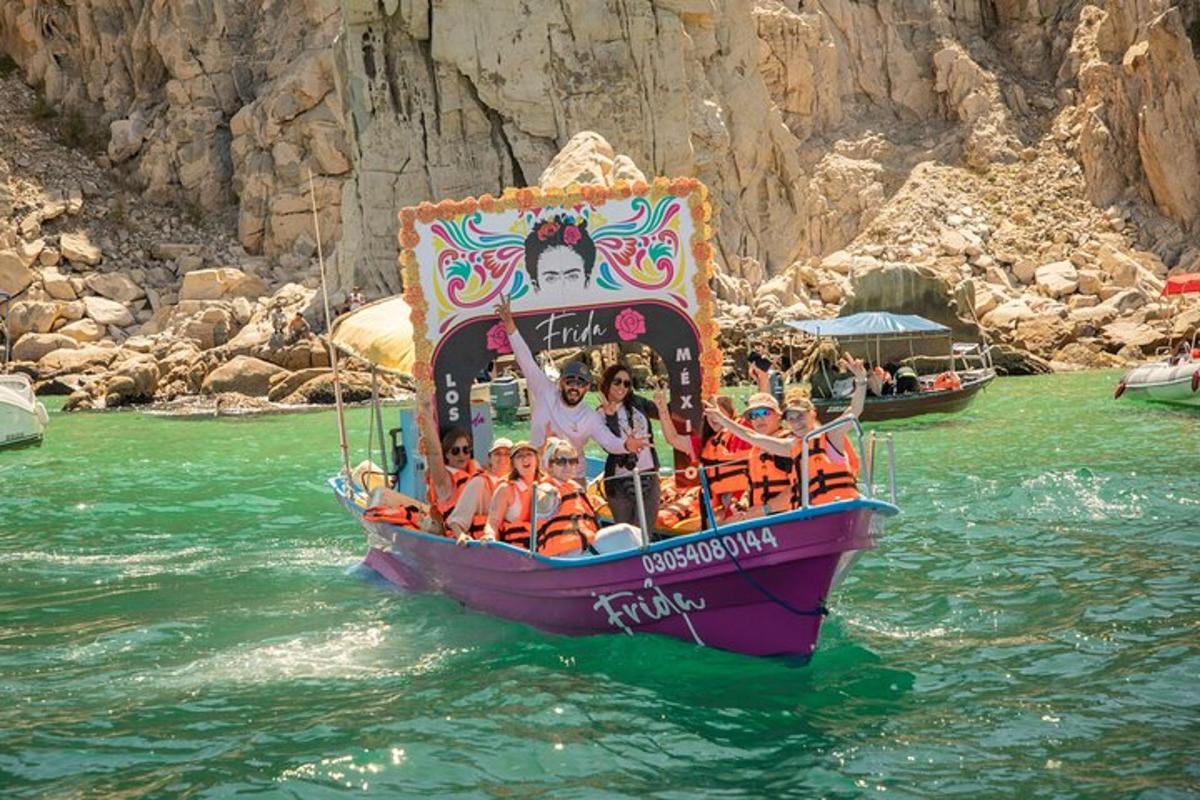 a group of people on a boat in the water