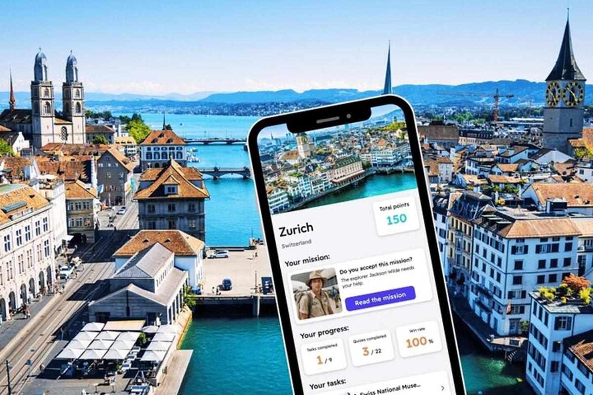 ein Handy mit Blick auf eine Stadt