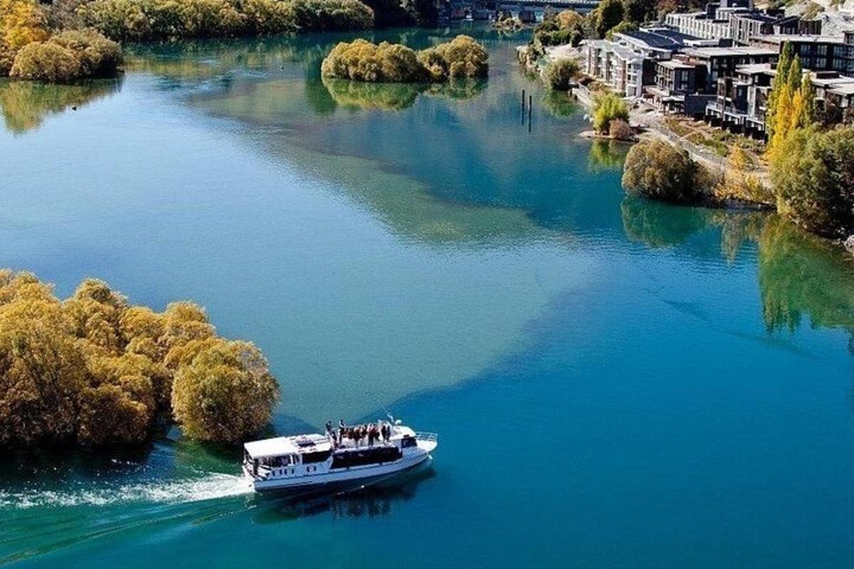 a boat in the water on a river