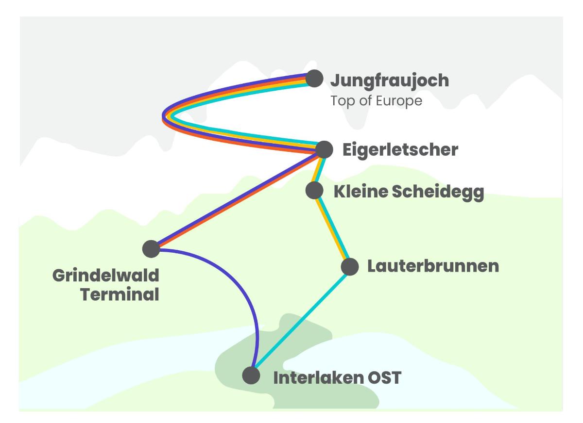 an overhead view of a map of the upgrade of the kline shaded istg
